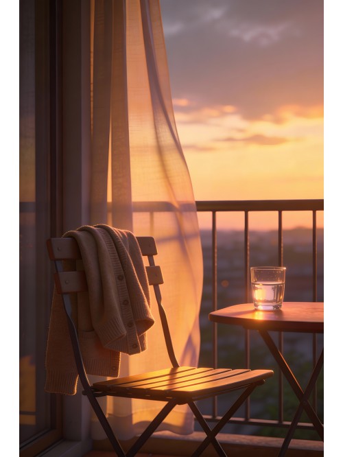 Balcony Light at Dusk