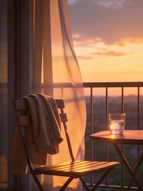 Balcony Light at Dusk